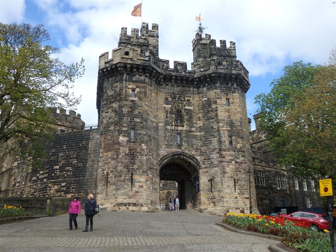 Lancaster Castle gatehouse in the city centre