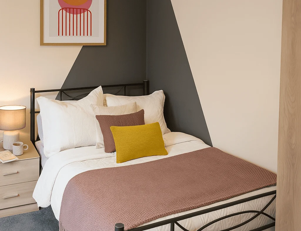 Private student bedroom studio-style space in Lancaster
