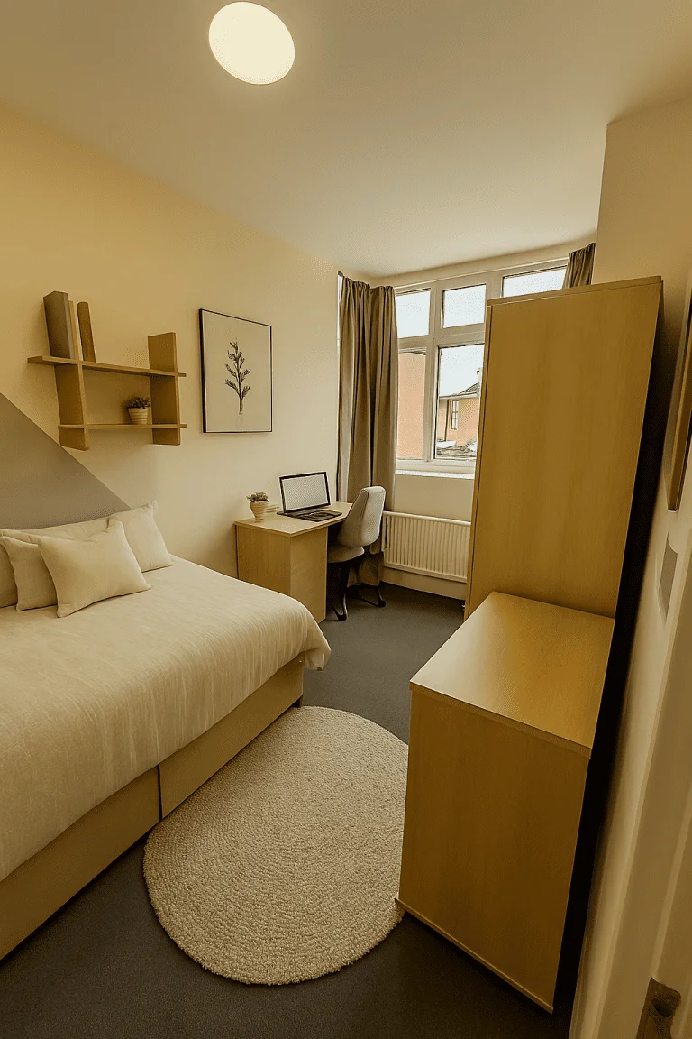 Bedroom three in the nine bedroom student house on Gregson Road, Lancaster