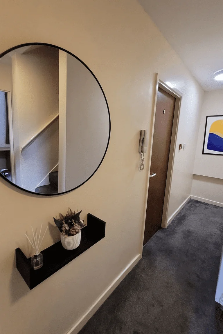 Hallway in the nine bedroom student house on Gregson Road, Lancaster