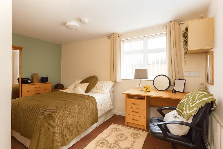 Bedroom four in the eight bed student house on Queen Street, Lancaster