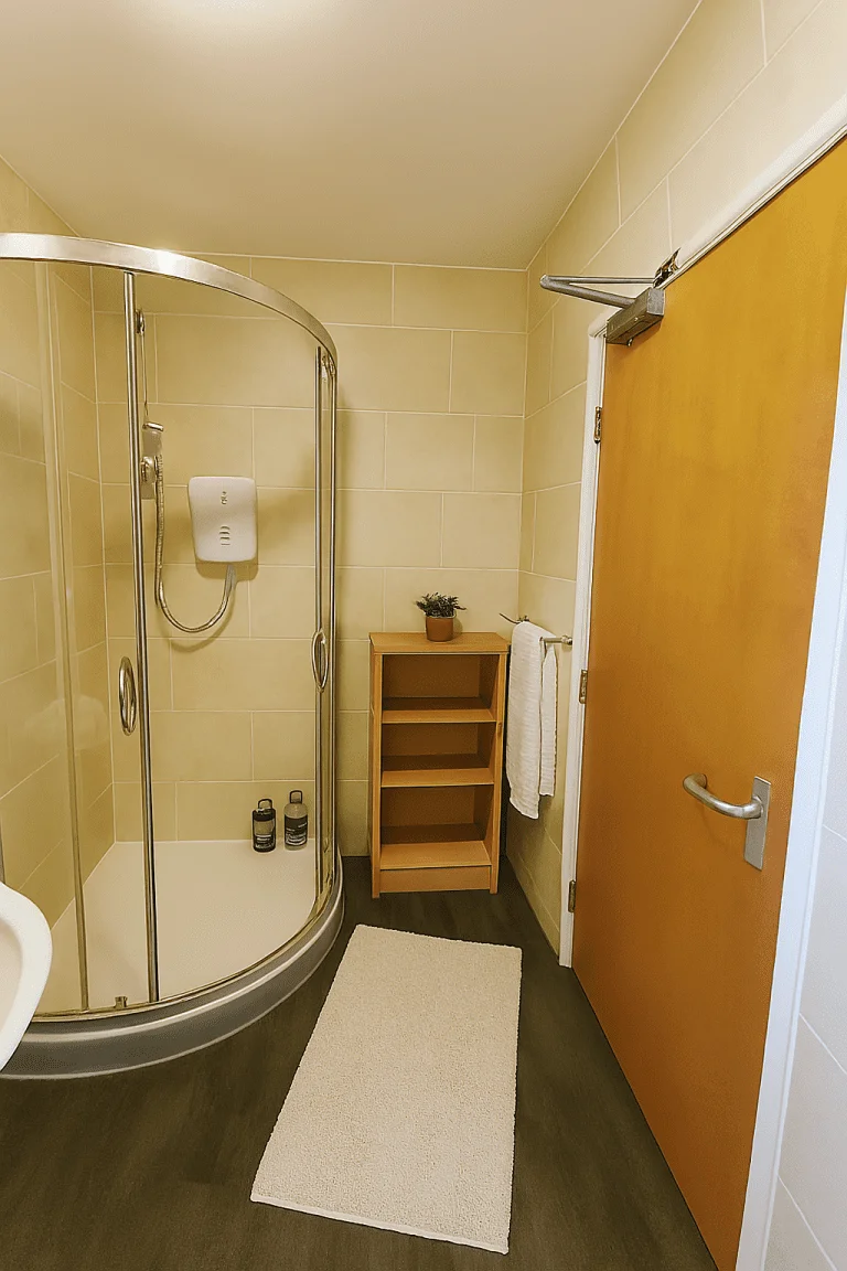 Bathroom in the nine bedroom student house on Gregson Road, Lancaster