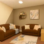 Comfortable communal living room in Lancaster student house