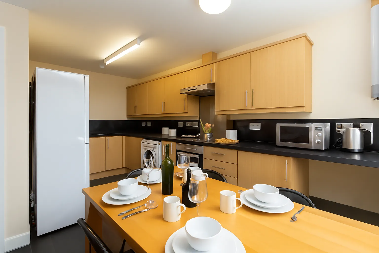 Kitchen in Bayt six bed student house on Queen Street, Lancaster