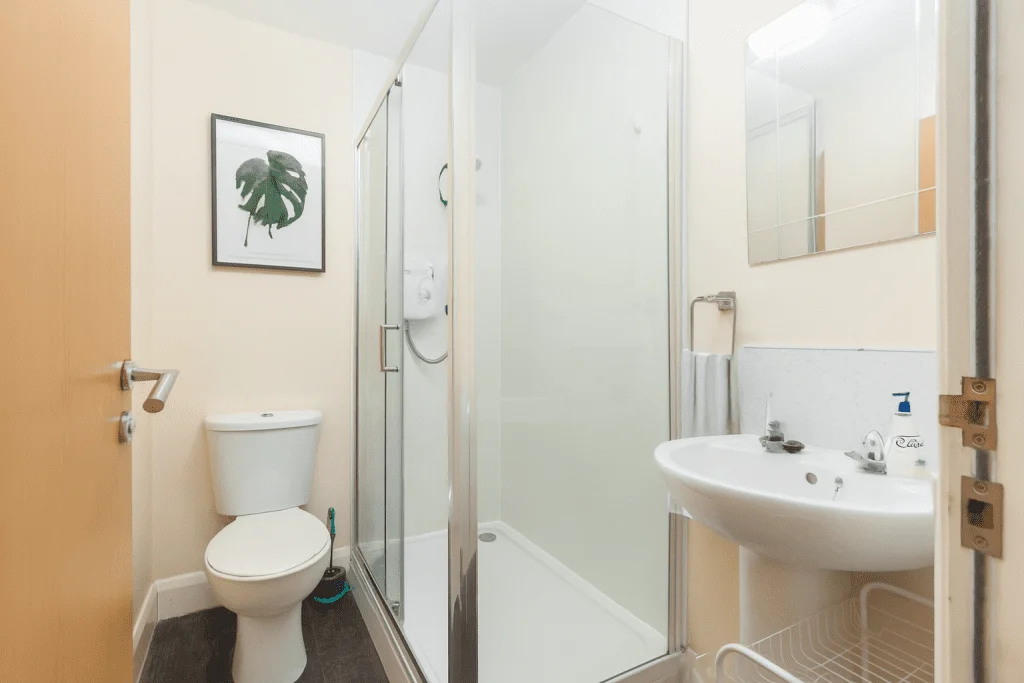 Bathroom in Bayt student accommodation on Queen Street, Lancaster