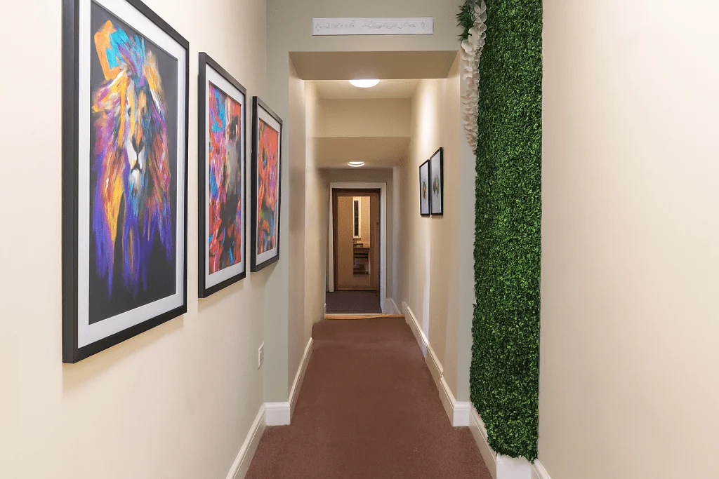 Communal living room in Bayt student accommodation on Queen Street, Lancaster